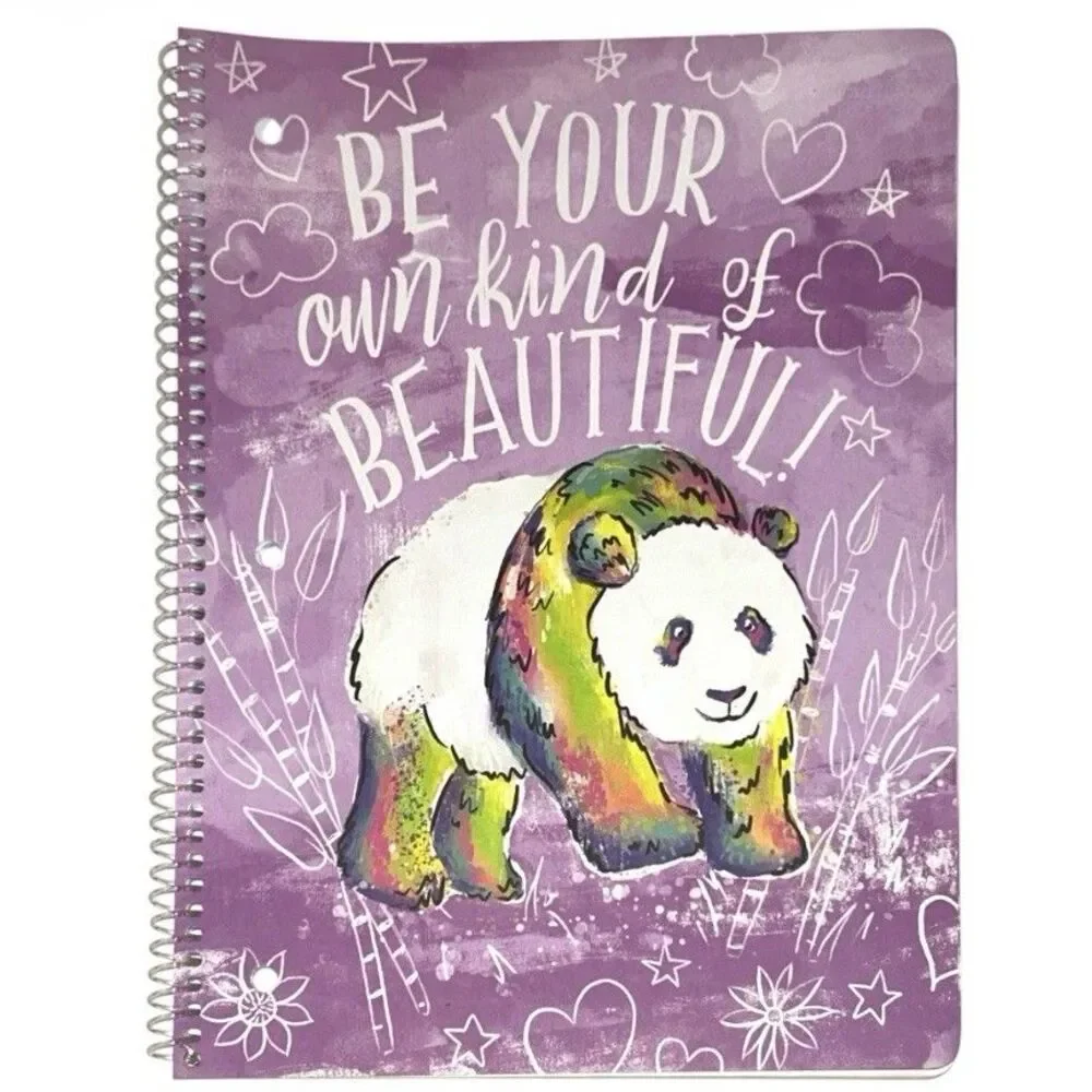 4x Class Act Stationery Decorative Spiral Notebooks 70 Sheets Each